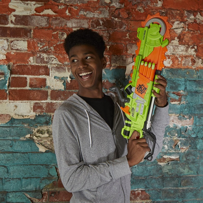 Nerf zombie hot sale brainsaw blaster